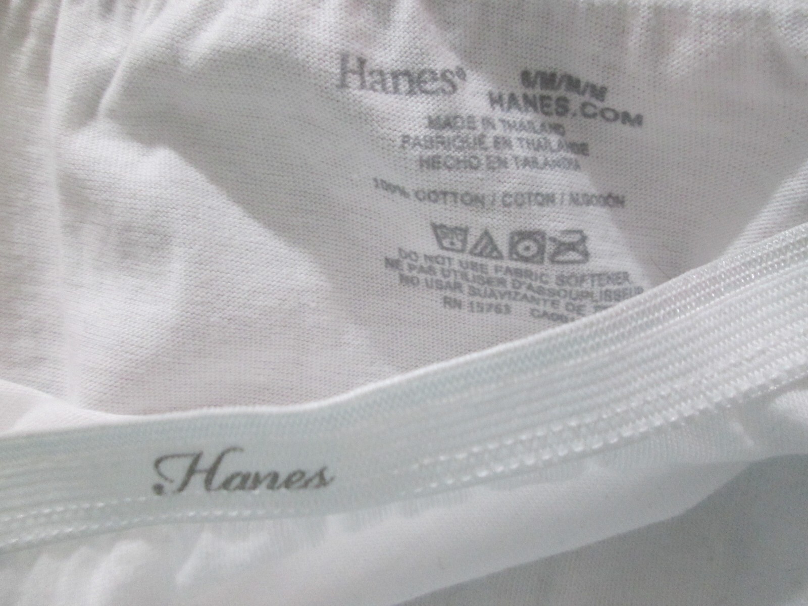 New Hanes Briefs💕 Size 6 Ribbed Beige/Tan Heather + White 75% & 100% Cotton