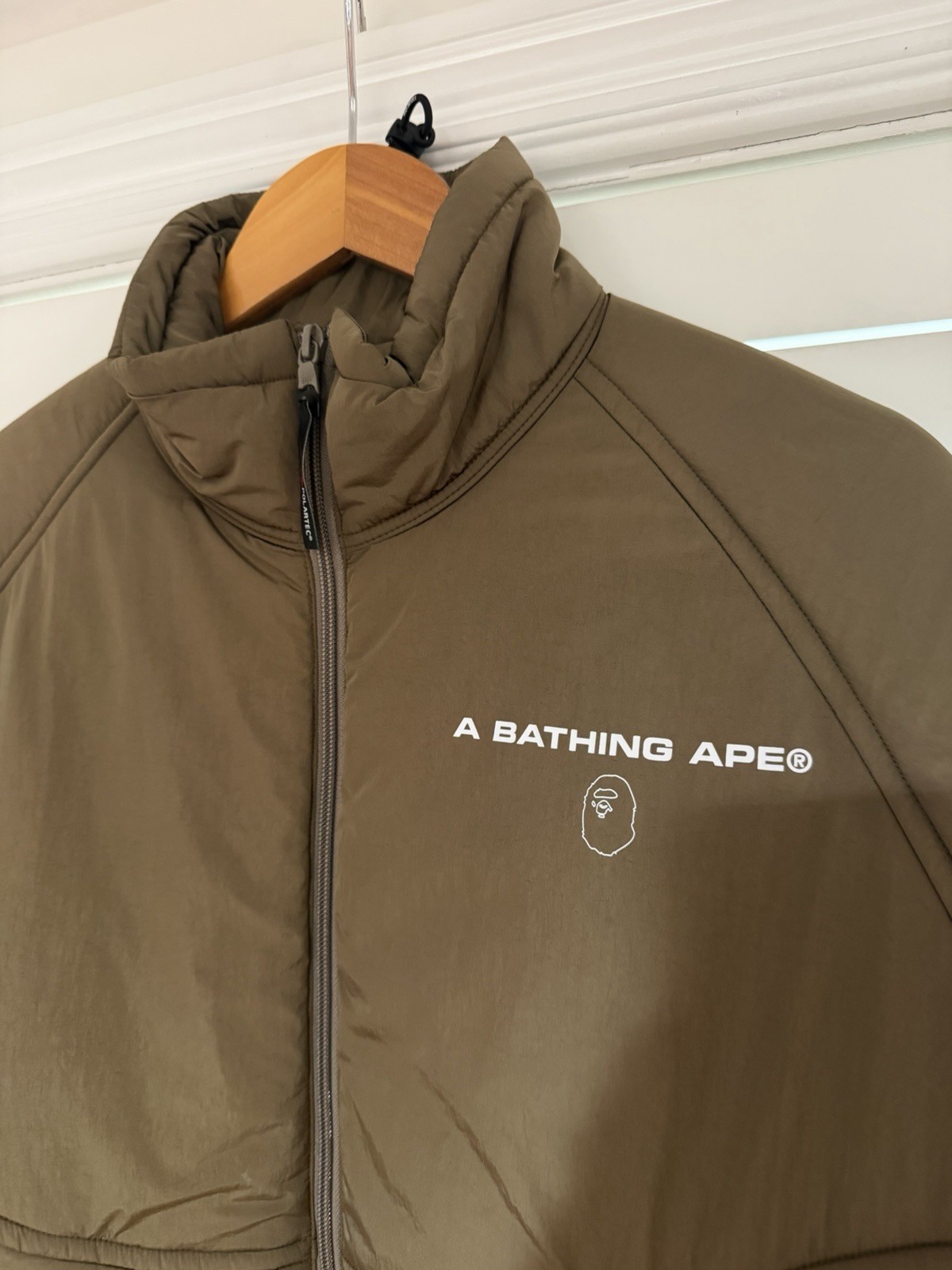Polartec A Bathing Ape Winter Jacket En Polyester Khaki L D’occasion