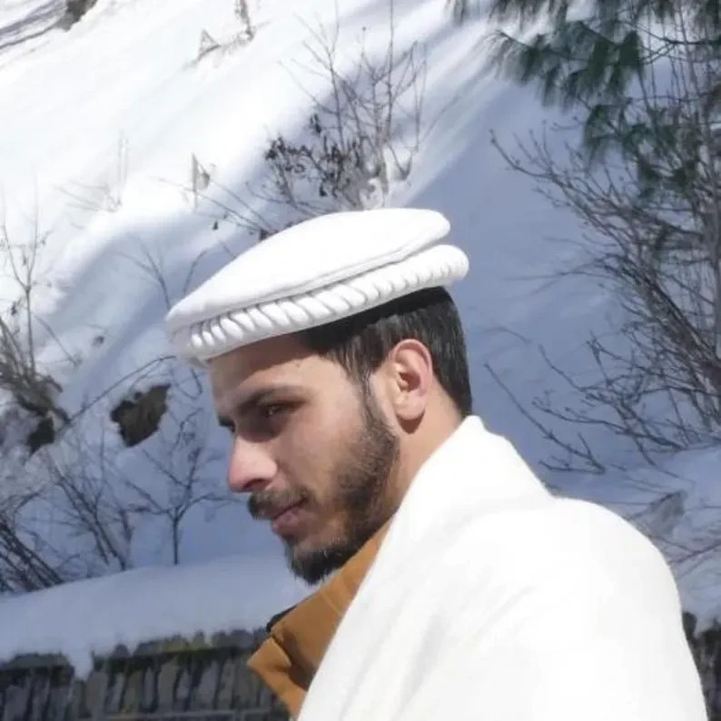 Afghan Pakol With Feather Chitrali Hand Made Pakol Hat Traditional Chitrali Pako