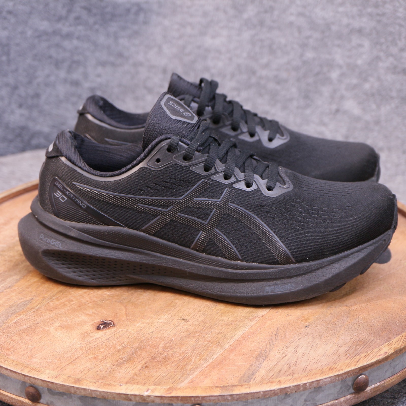 Asics Gel Kayano 30 Black Athletic Running Shoes Sneaker 1012B357 Women Size 8
