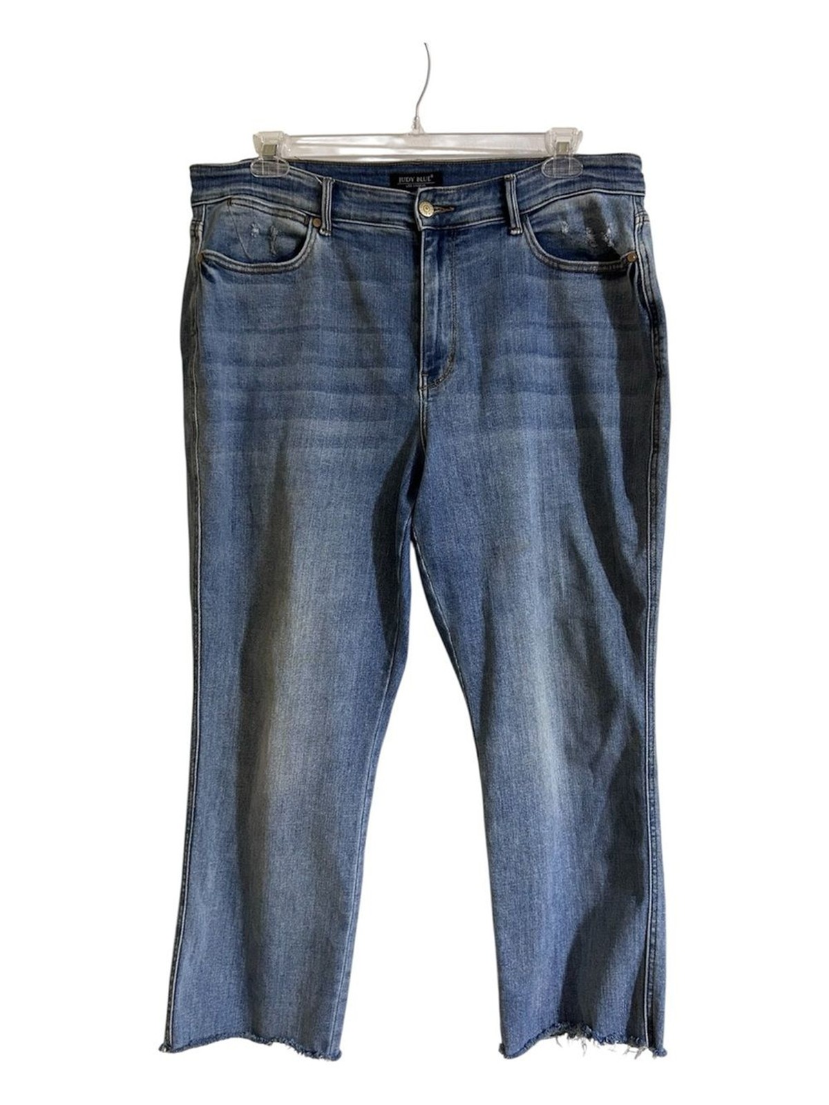 Judy Blue Dad Jeans Size 18 W Light Blue Cropped Straight Leg Jeans