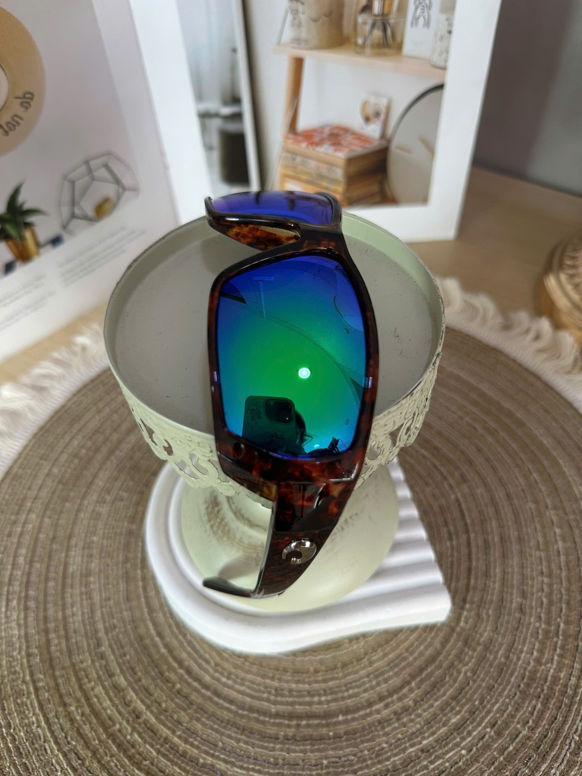 COSTA Del Mar Tuna Alley Sunglasses – Polarized 580P Lenses – Black / Blue NEW