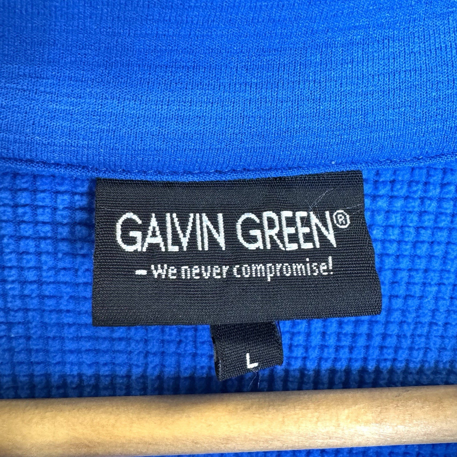 Galvin Green 1/4 Zip Pullover Long Sleeve Shirt Mens Large Blue Golf Insula