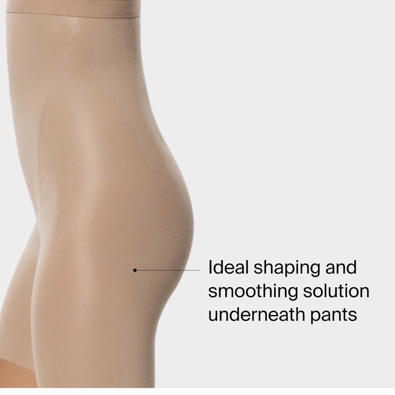 SPANX High Waisted Footless Pantyhose #912 Nude Size D Body Shaper New Open Box