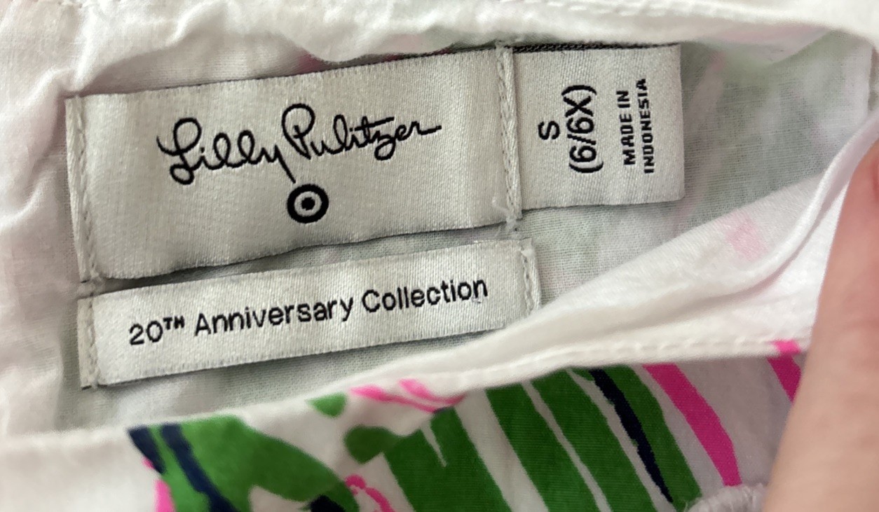 Lilly Pulitzer Girls Nosey Posey Floral Shift Dress S 6/6X