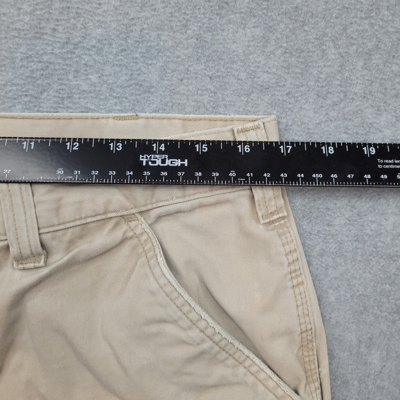 Carhartt Carpenter Pants Mens 34×32 Tan B324 FDK Relaxed Fit Workwear Cotton