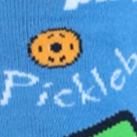 CTM Men’s Novelty Let’s Play Pickleball Soft Socks (1 Pair)