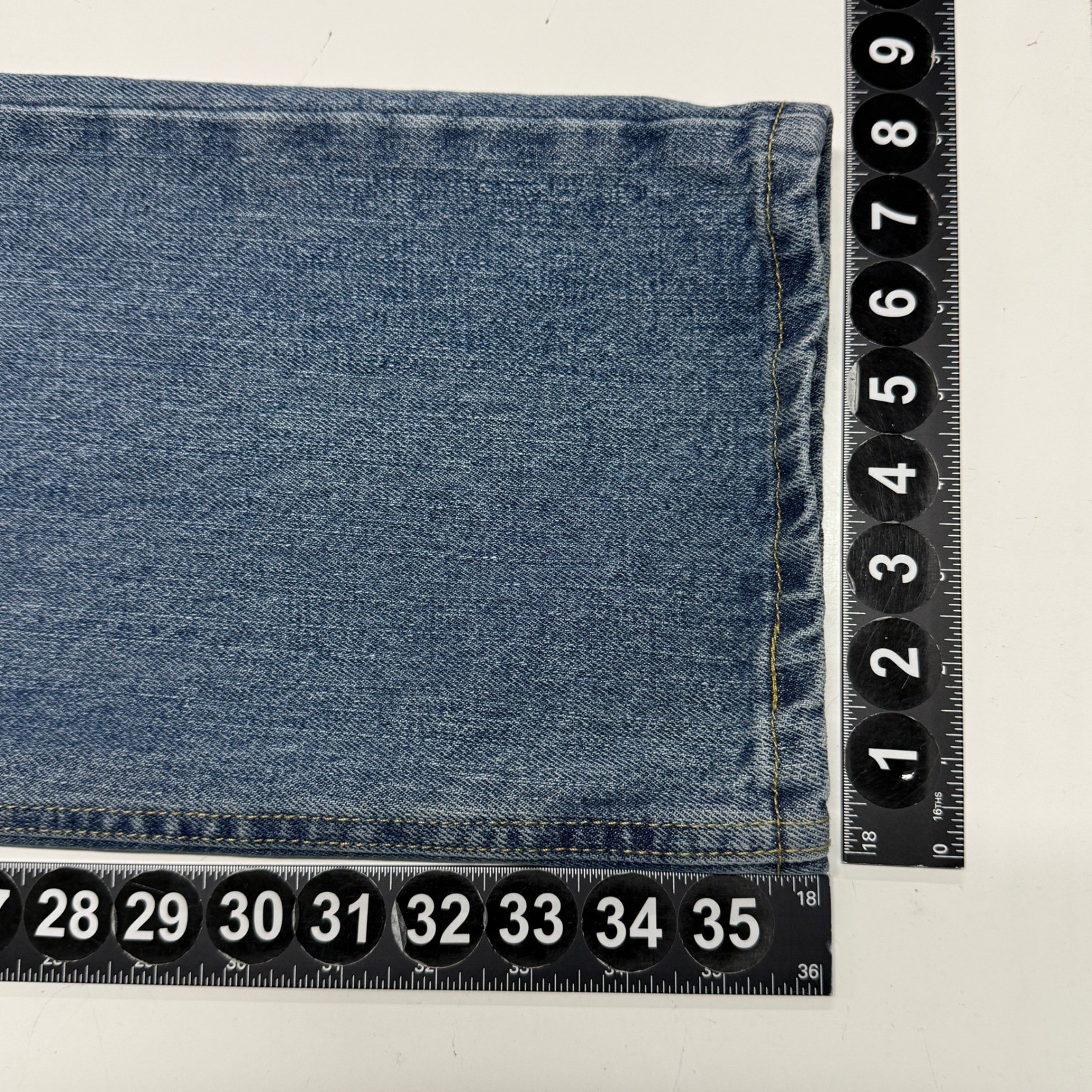 Lee Jeans Mens Measures 35×36 Tag Sz 35×34 Blue Relaxed Straight Stone Wash