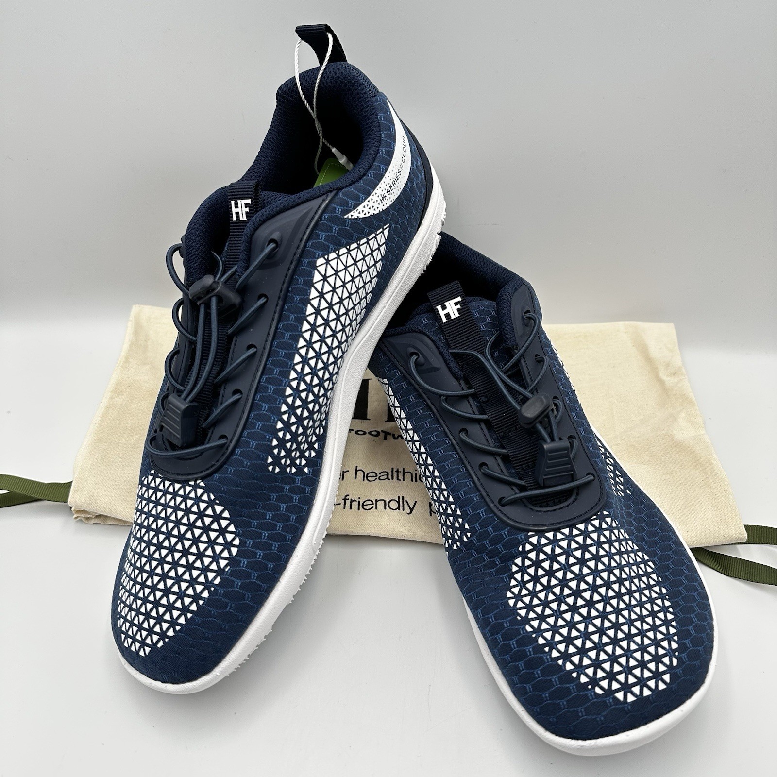 Hike HF Flow Blue White Barefoot Sneaker Sz EU 39 M 6-6.5 W 8-8.5 Minimalist