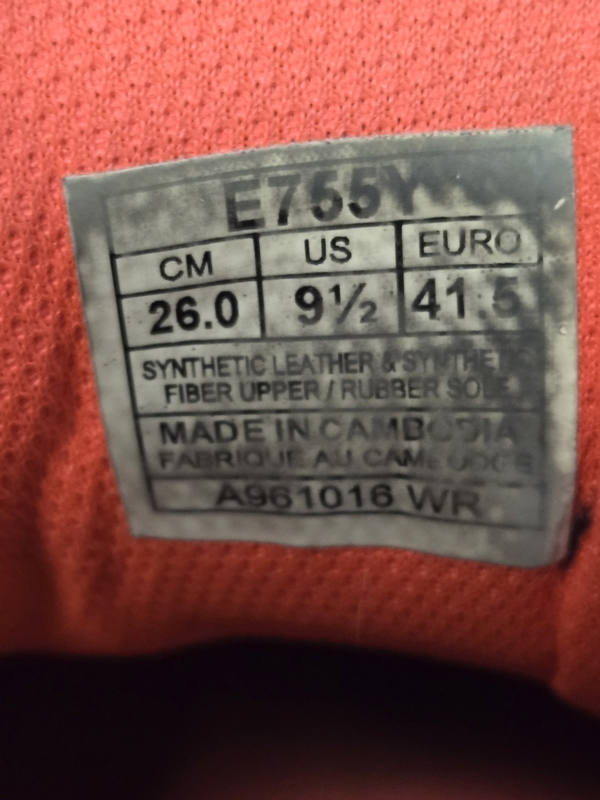 Asics Gel Game Womens Athletic Shoes E755Y Size 9.5 Coral Pink & White