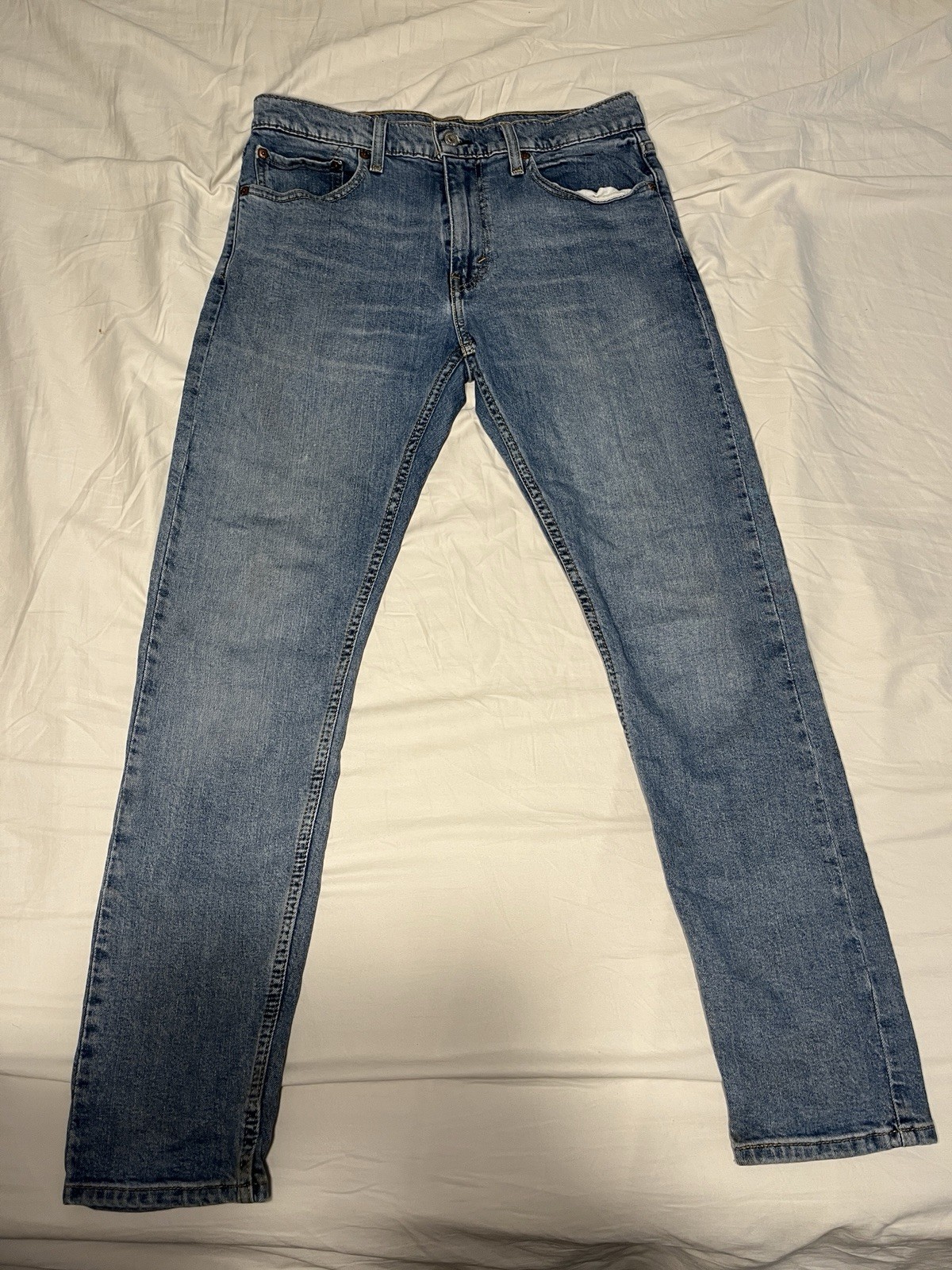 Levi Strauss & Co. Men’s 512 Slim Taper Light Wash Stretch Denim Jeans