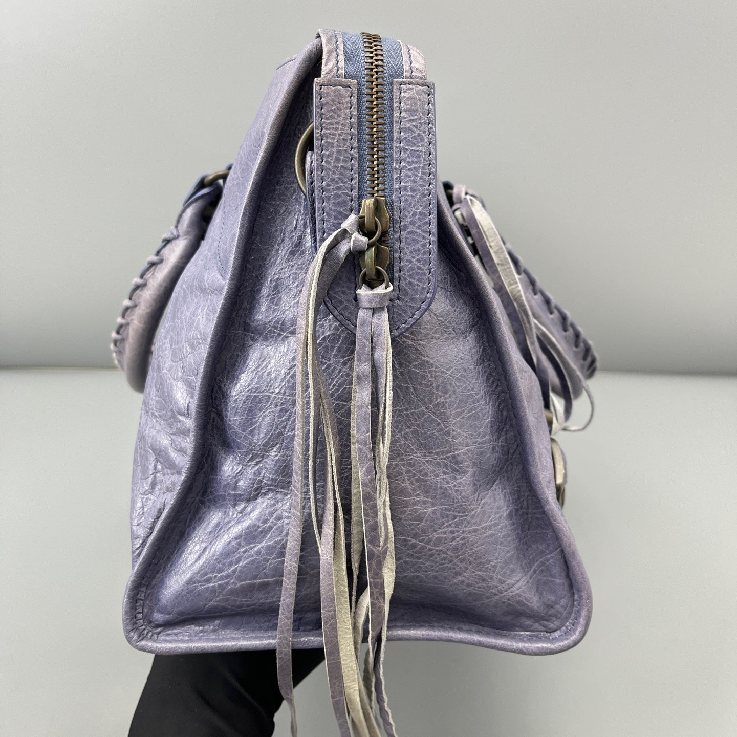Balenciaga Pre-Owned Authentic Luxury Handbag Purple 42*22*17cm