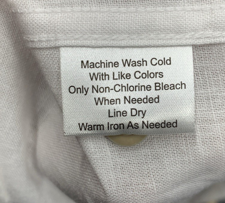 Joseph Abboud Men Button Up Shirt Linen Rayon Blend Short Sleeve All White Party