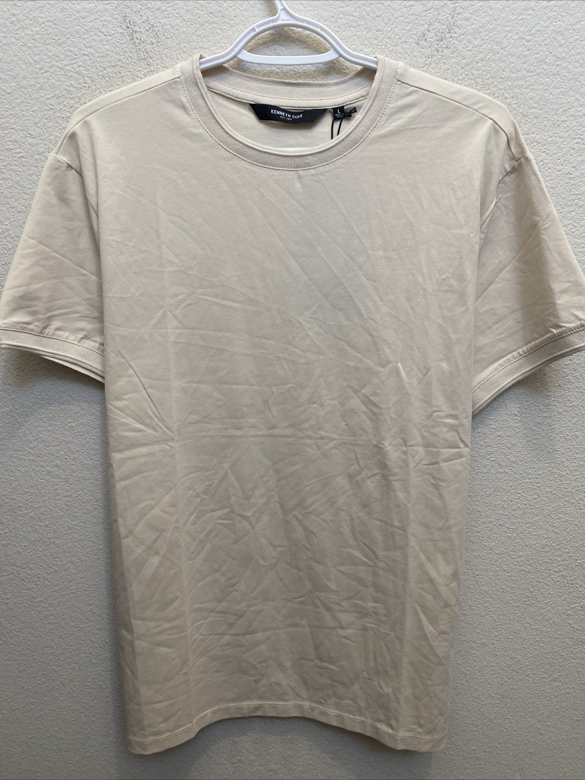 Kenneth Cole Men’s Large Hearthstone T-Shirt Crew Neck Short Sleeve NWT