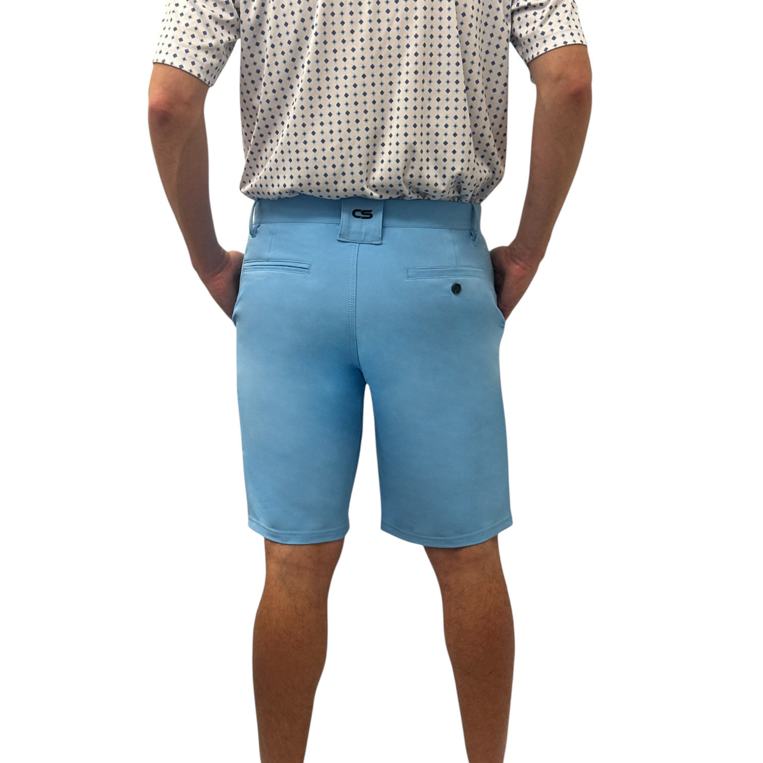 Mens Golf Shorts 11.5″ Inseam Long Tall Athletic Quick Dry Stretch Elastic Waist
