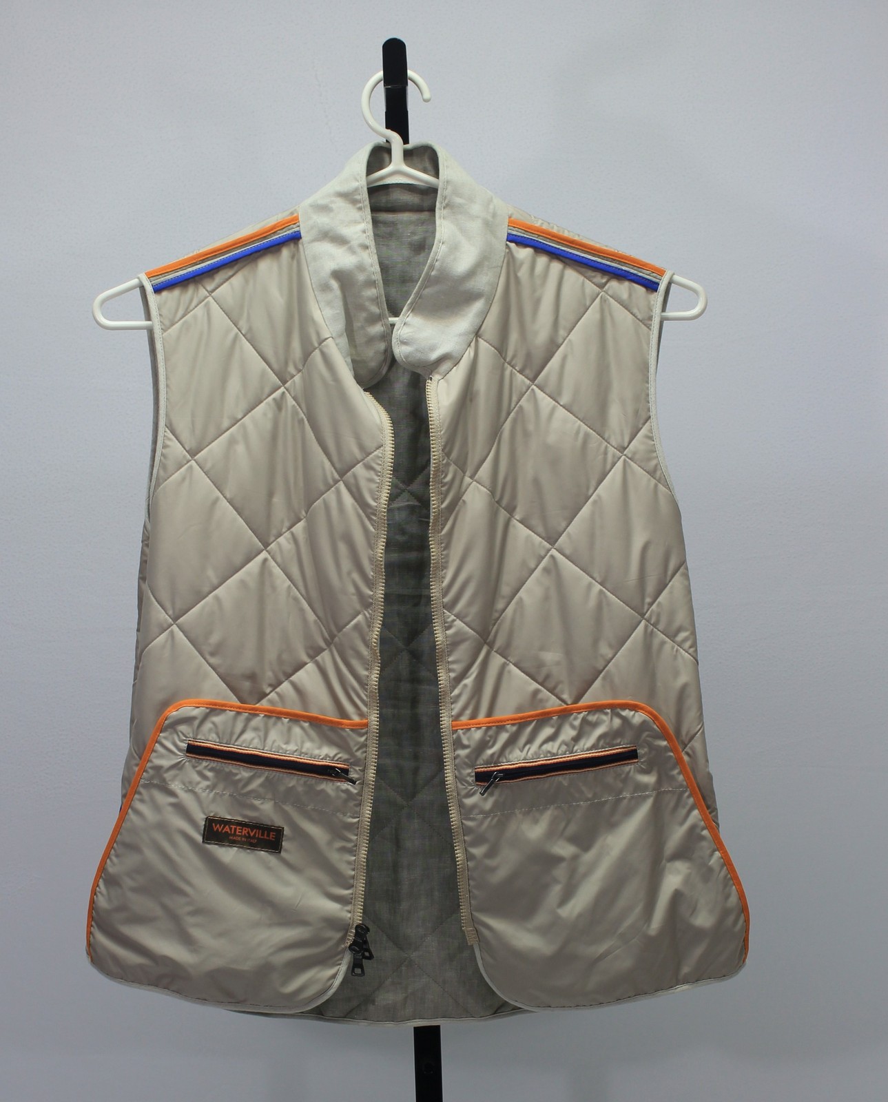 Waterville Quilted Linen Zip Vest Size 58