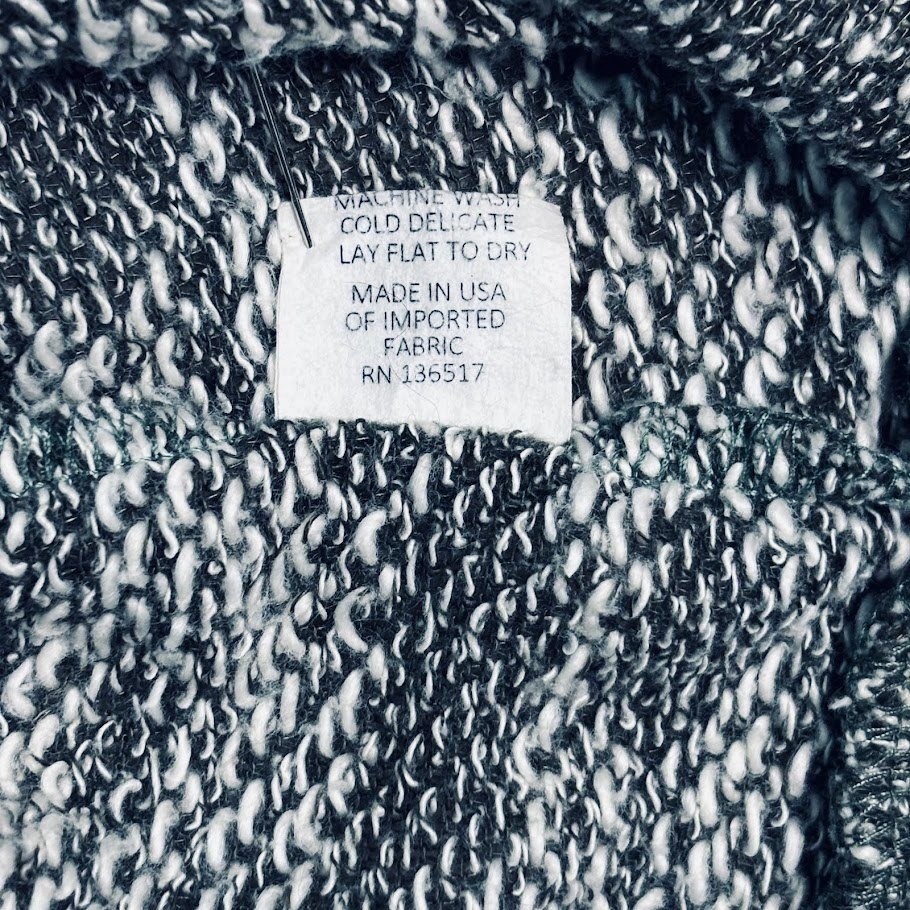 Loveappella Sweater Womens M Olive Marled Knit Cowl Neck Pocket Pullover Cozy