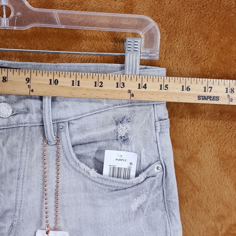 PURPLE BRAND Mens Jeans Size 31 Light Grey Wash Flare Leg Slim Fit P004 $320