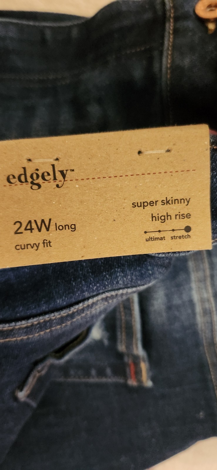 Maurices Women’s Plus Super Skinny High Rise Dark Wash Stretch Blue Jeans