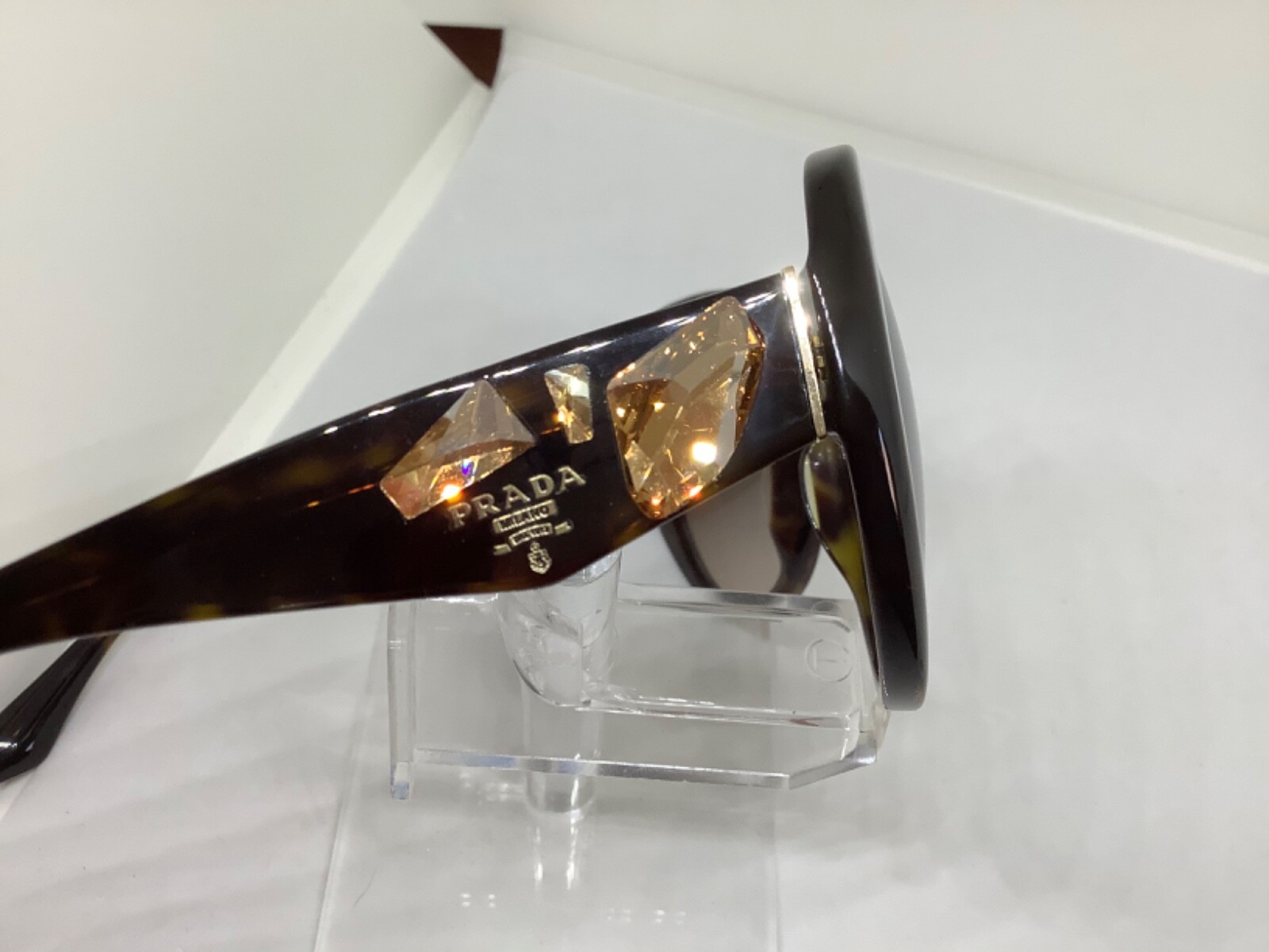 PRADA SPR26Q 2AU-3D0 56 PR26QS SUNGLASS HAVANA TORTOISE W/STONES VOICE LIMITED