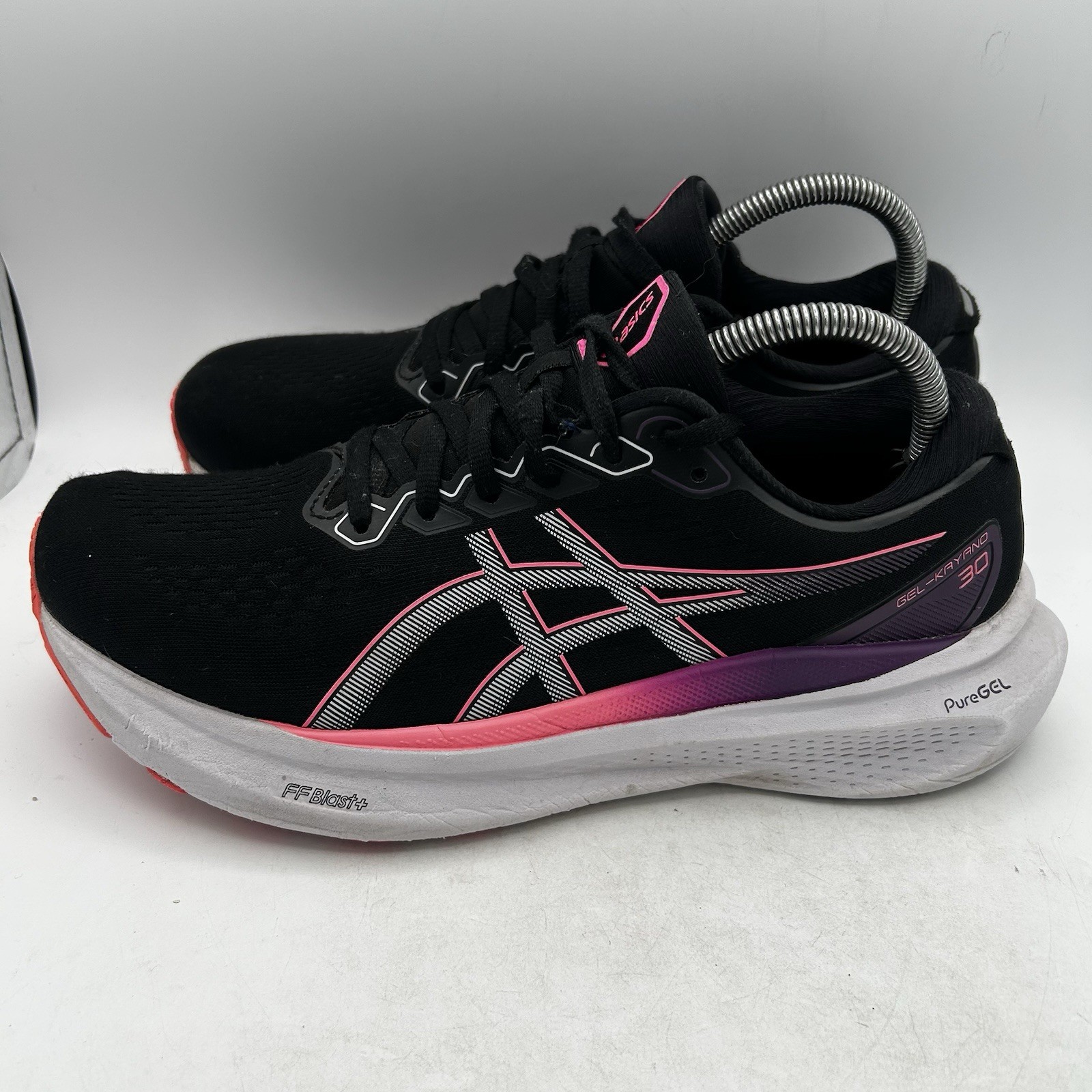 Size 9.5 ASICS Gel Kayano 30 Women’s Running Shoes 1012B357 Black Lilac