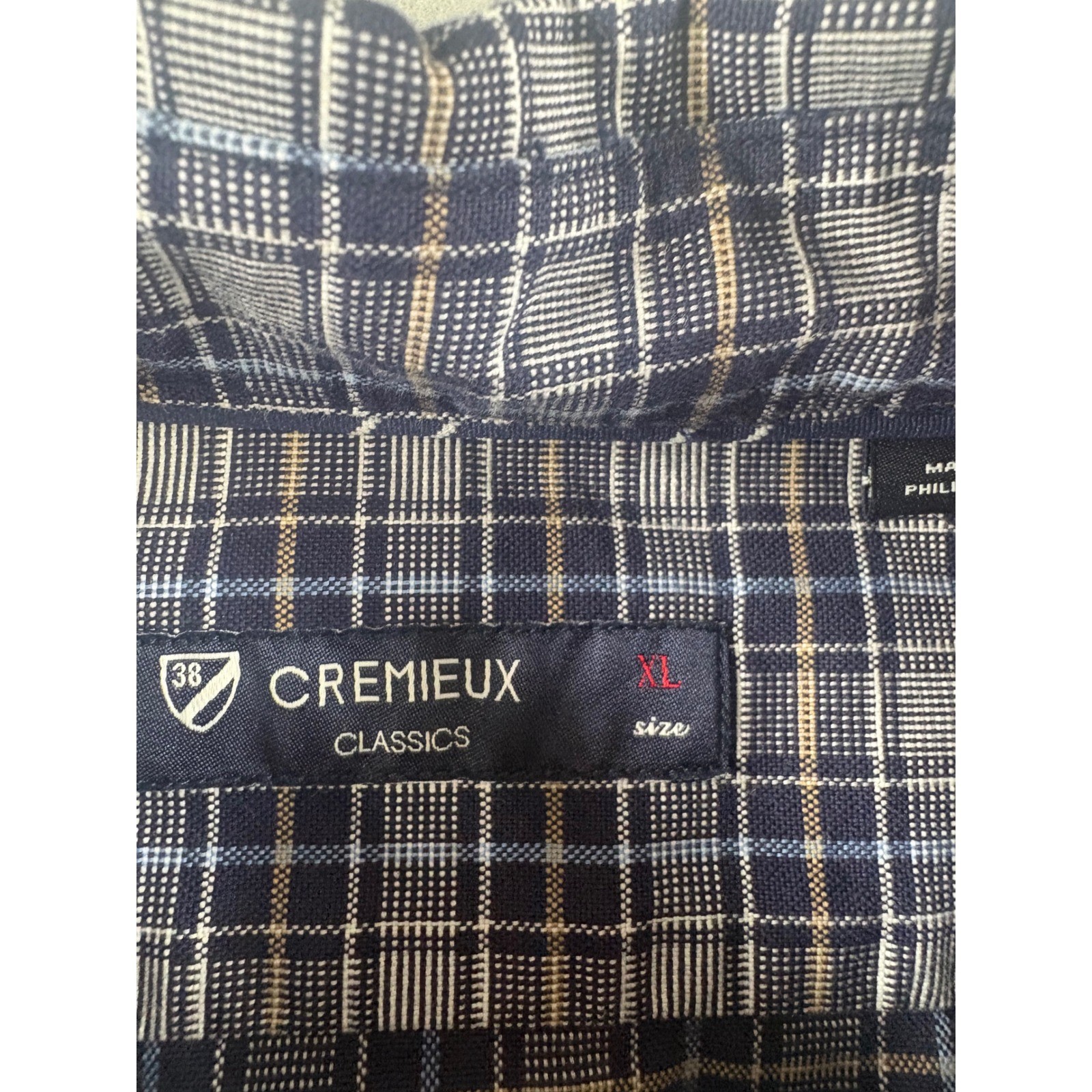 Cremieux Classics Mens XL Blue Brown Plaid Long Sleeve Button Down Shirt NEW