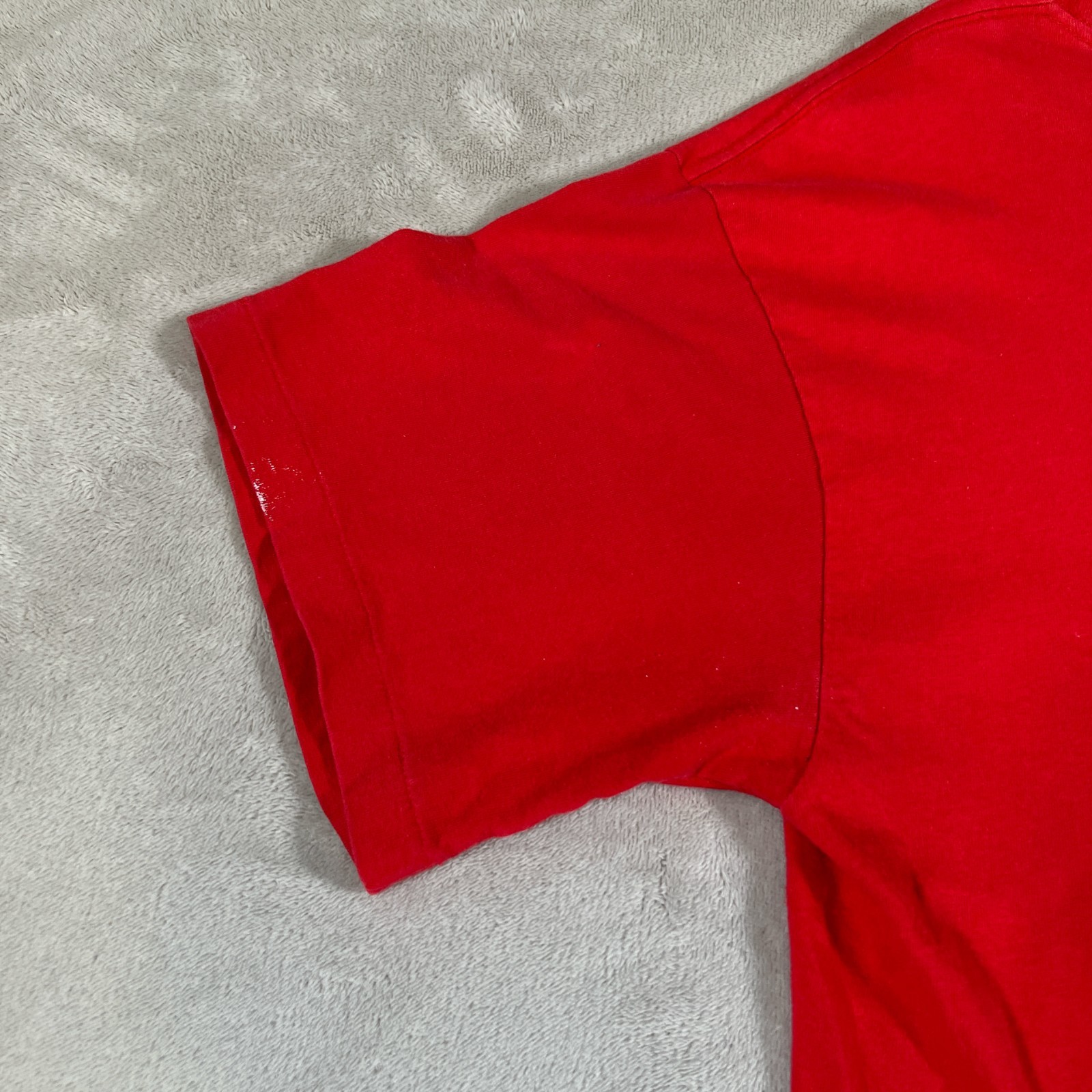 Vintage 90s Nike Michael Jordan T-Shirt Mens Large Red Single Stitch Chicago VTG
