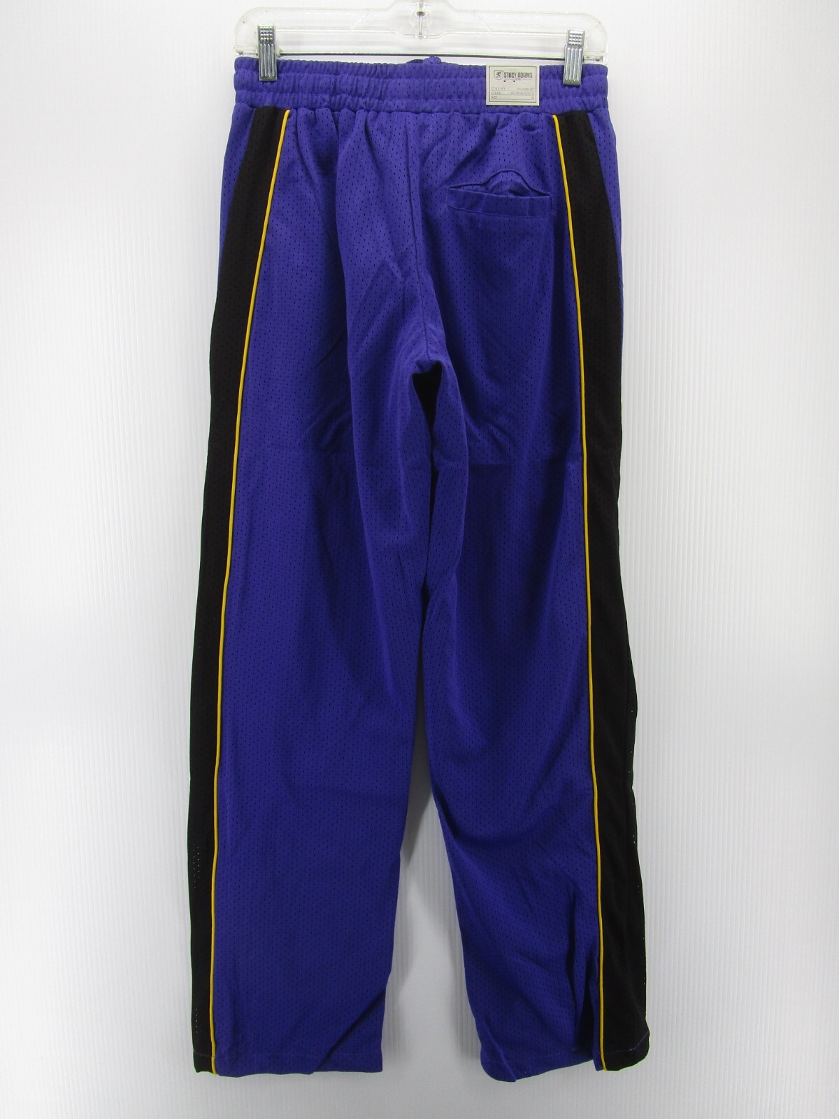 Stacy Adams Tracksuit Men Medium Purple Gold Warm Up 2 Piece Jacket Pants NEW