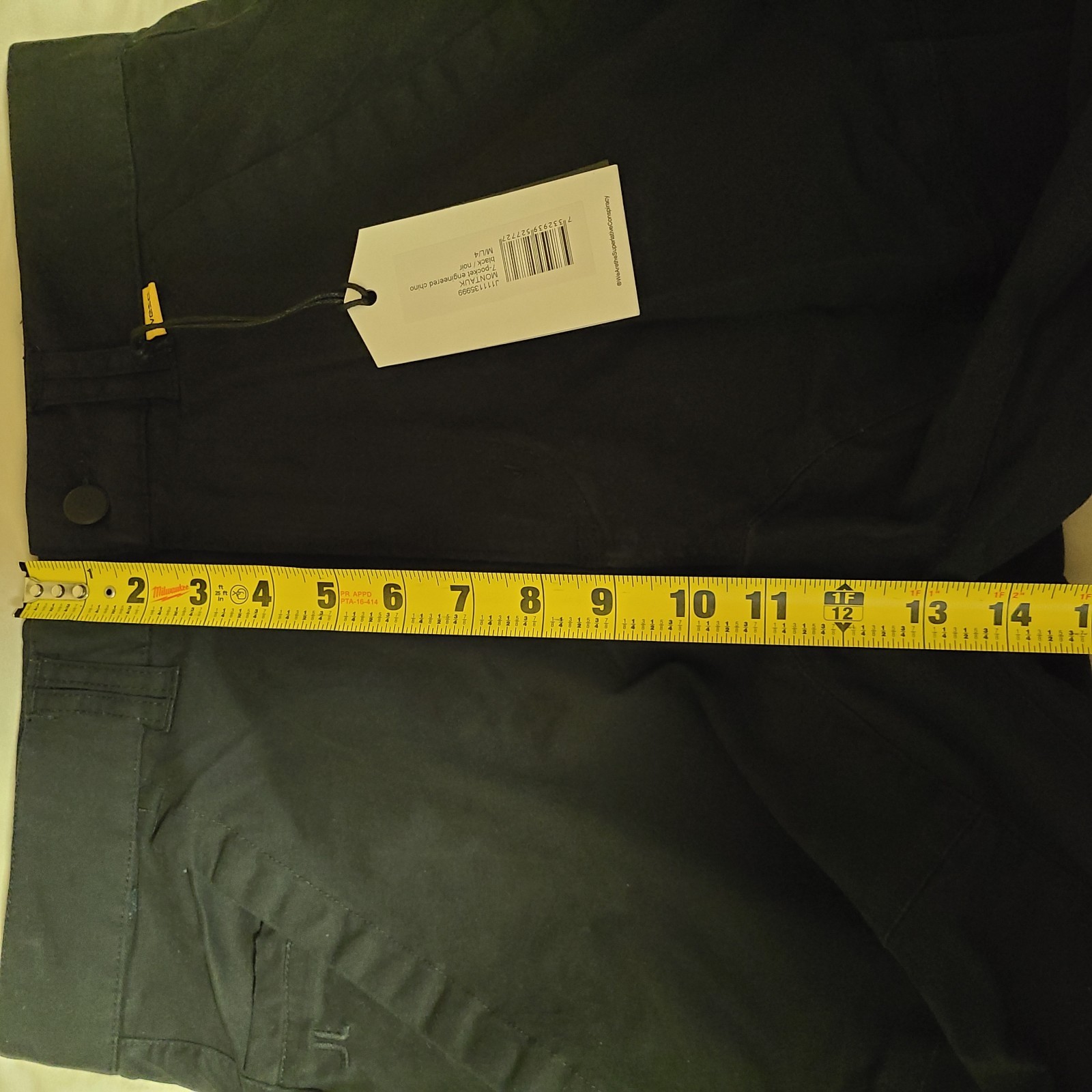 NWT WESC Montauk 7 Pocket Engineered Chino Pants Men M Women L Black