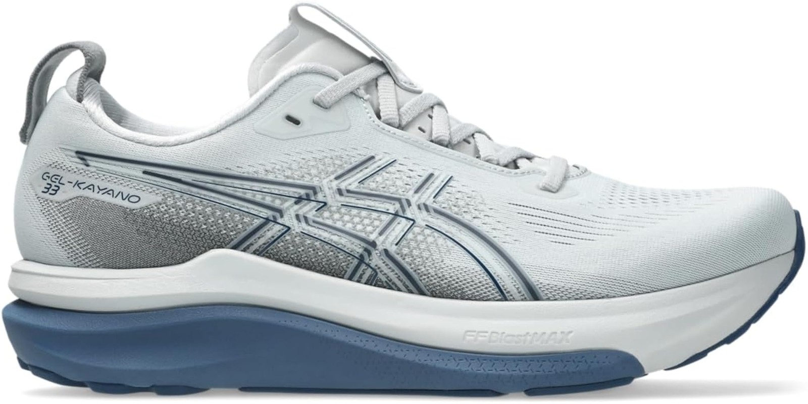 ASICS Men’s Gel-Kayano 33 Running Shoes – Piedmont Grey/Midnight – 12.5 Wide