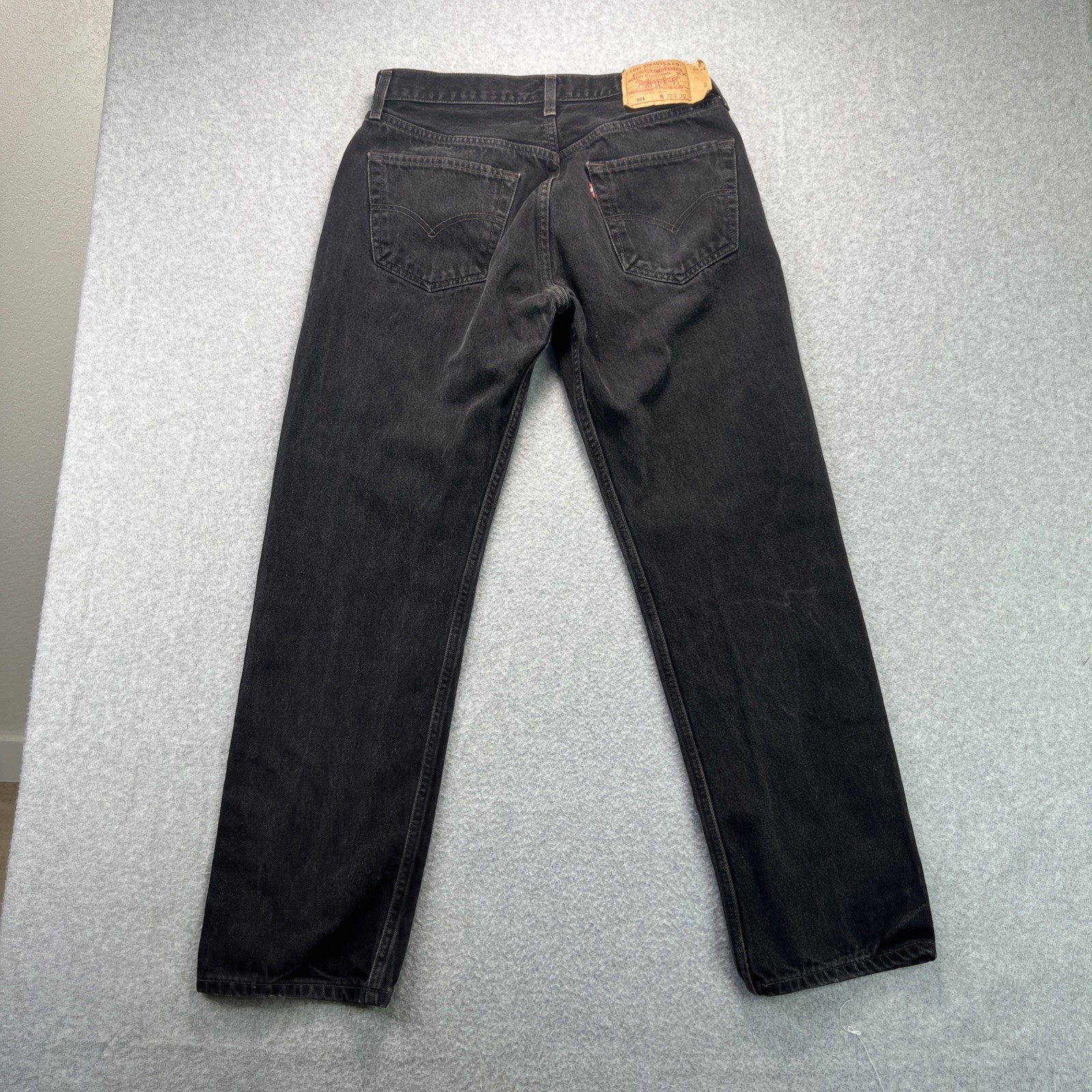 Vintage Levis 501 Black Demin Jeans 32×30 (30×28) Button Fly 90s