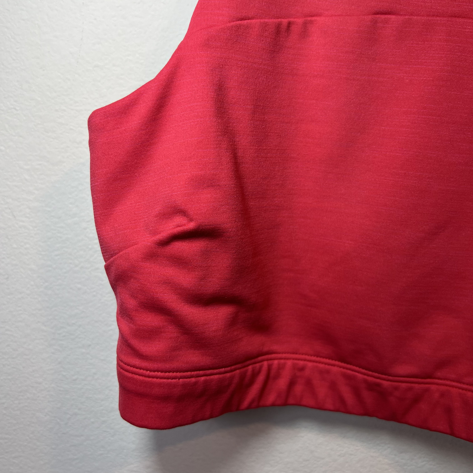 Outdoor Voices Longline Sports Bra Red Cropped Top Lined Gym Yoga Sporty Medium