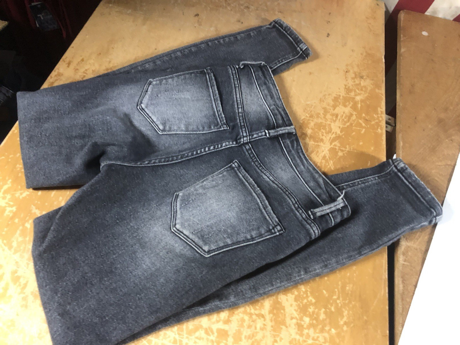 Bridge By Gly Curvy High-rise Skinny Grey Distress Ripped Ankle Jeans Womens 24