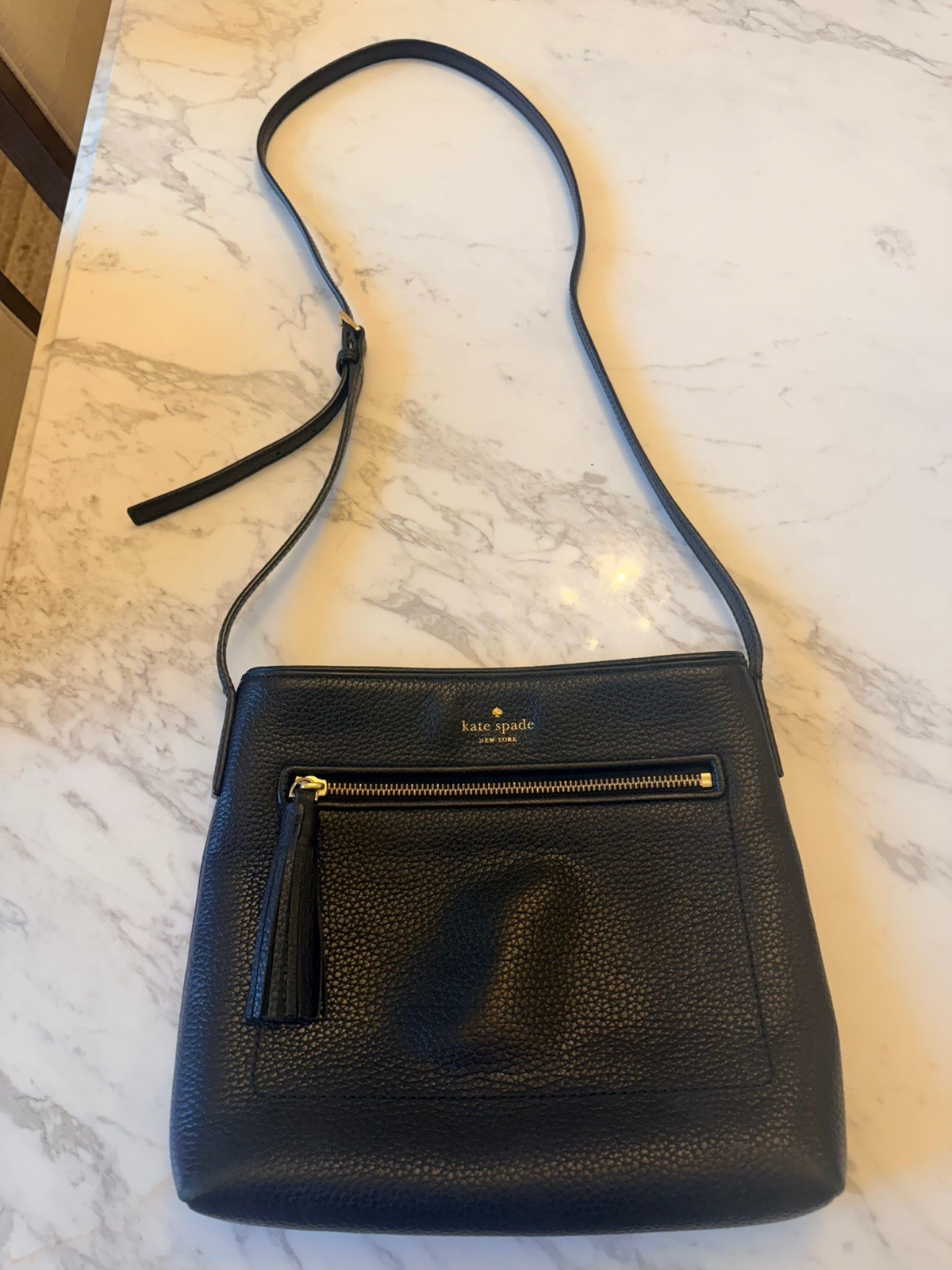 Kate Spade Dessi WKRU4073 – Black Leather – Crossbody Bag