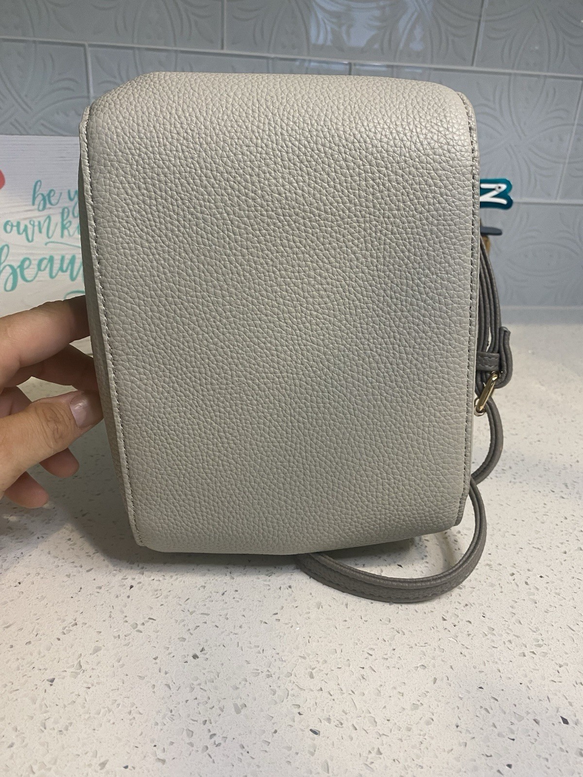 Starbucks Gray Top Handle Bag w/Bunny Charm & Detachable Strap, ‘21 China Autumn