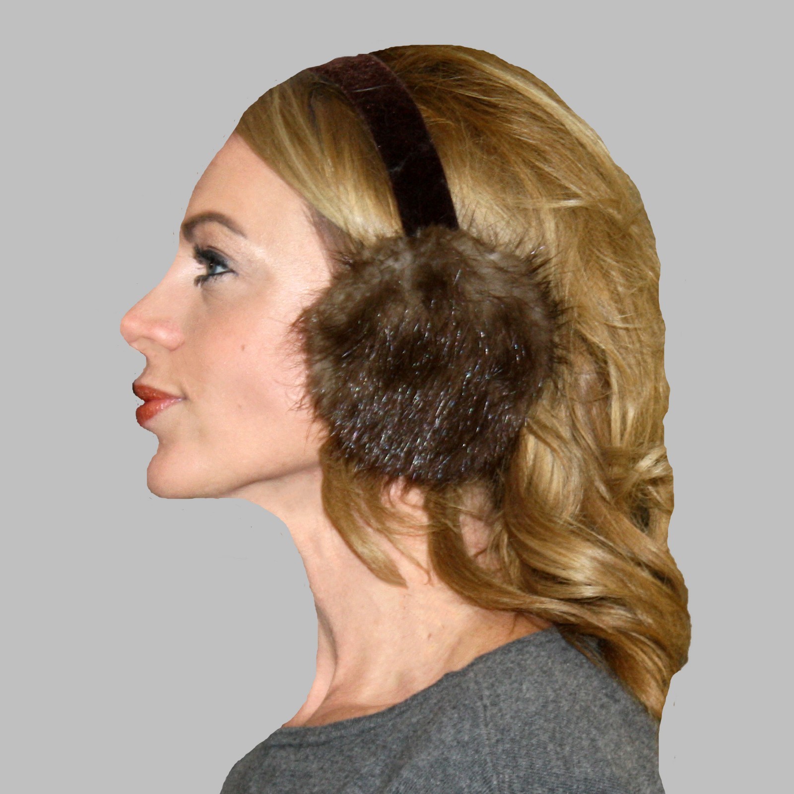 Glacier Wear Natural Beaver Fur Ear Muffs mff1020