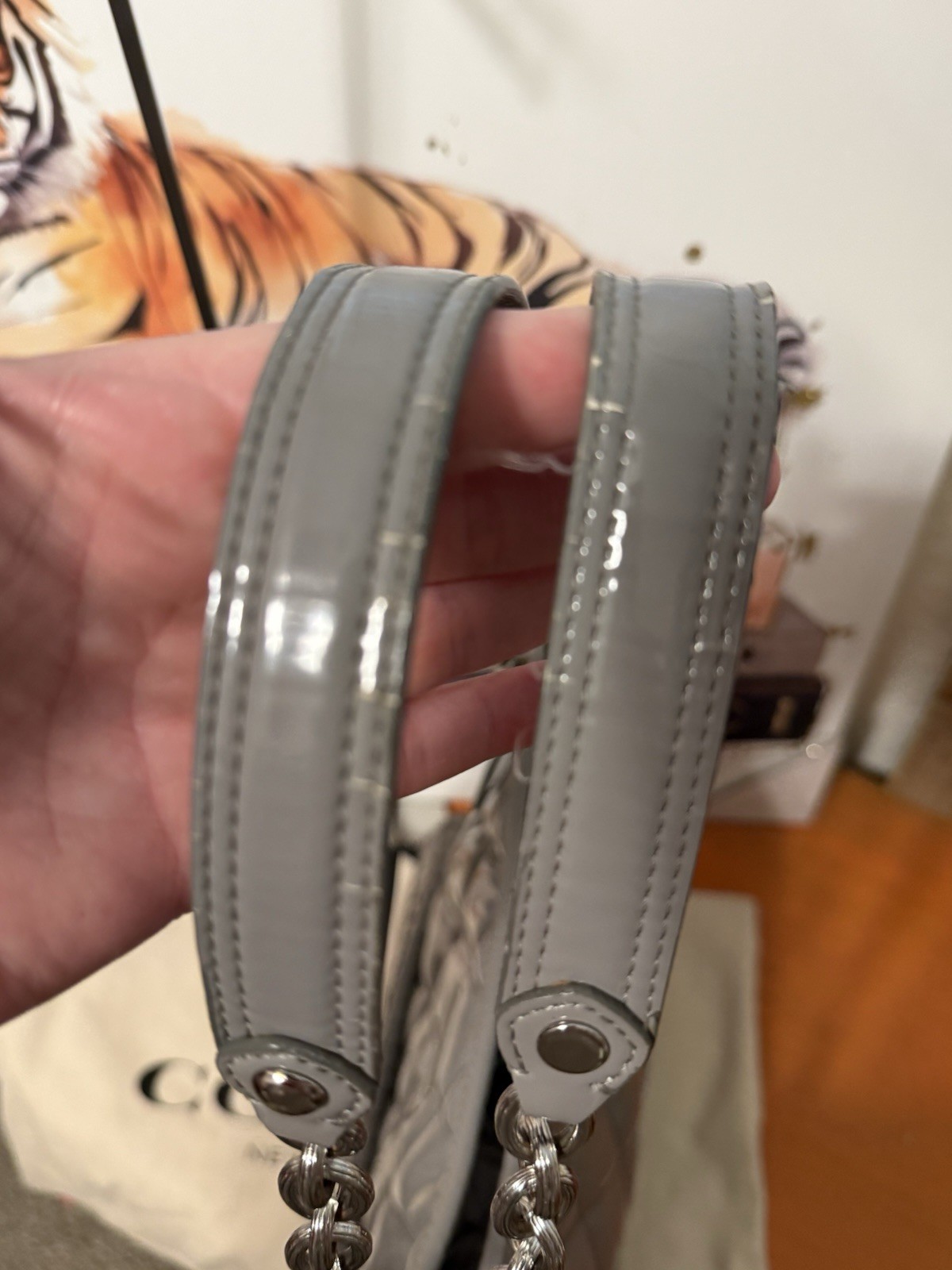 Coach Poppy Liquid Gloss 2 Way Bag with Dustbag