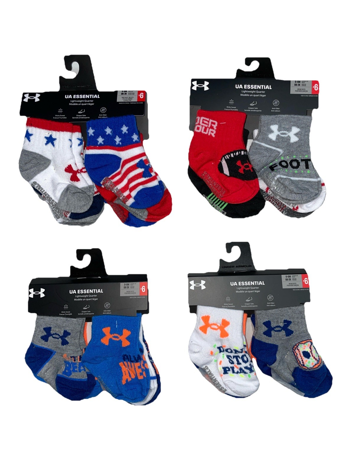 Under Armour Baby Bodysuit Polo or Collarless, Solid or Striped; Size 0-3 to 24M