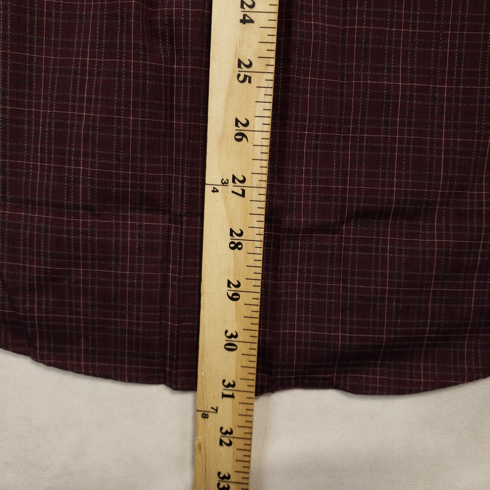 Van Huesen Button Down Shirt Men’s M 15-15.5 Plaid Wrinkle Free Broadcloth NEW