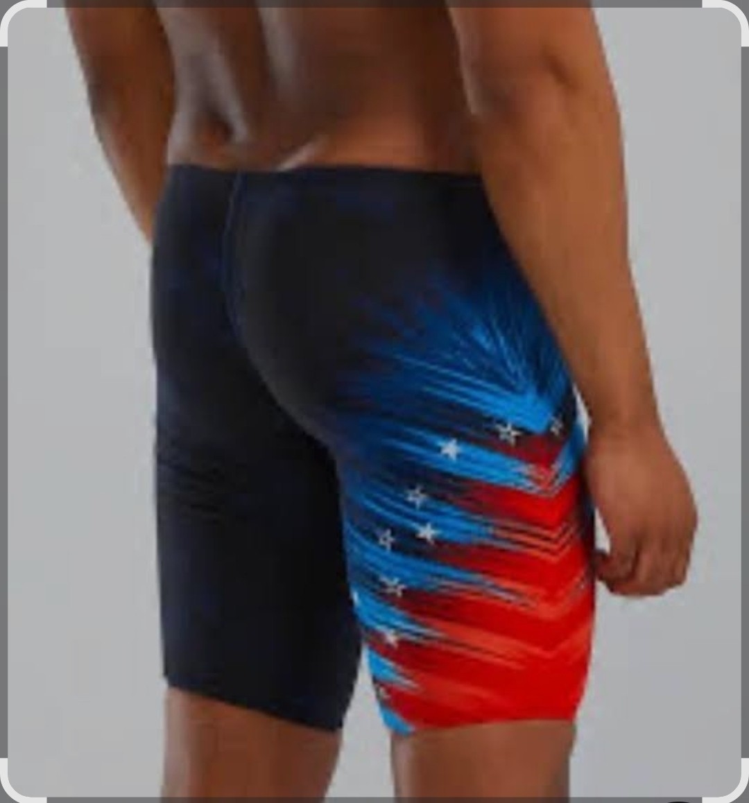 TYR Durafast Elite Men’s Red/white/blue Valiance Swim Jammer SZ 30 New