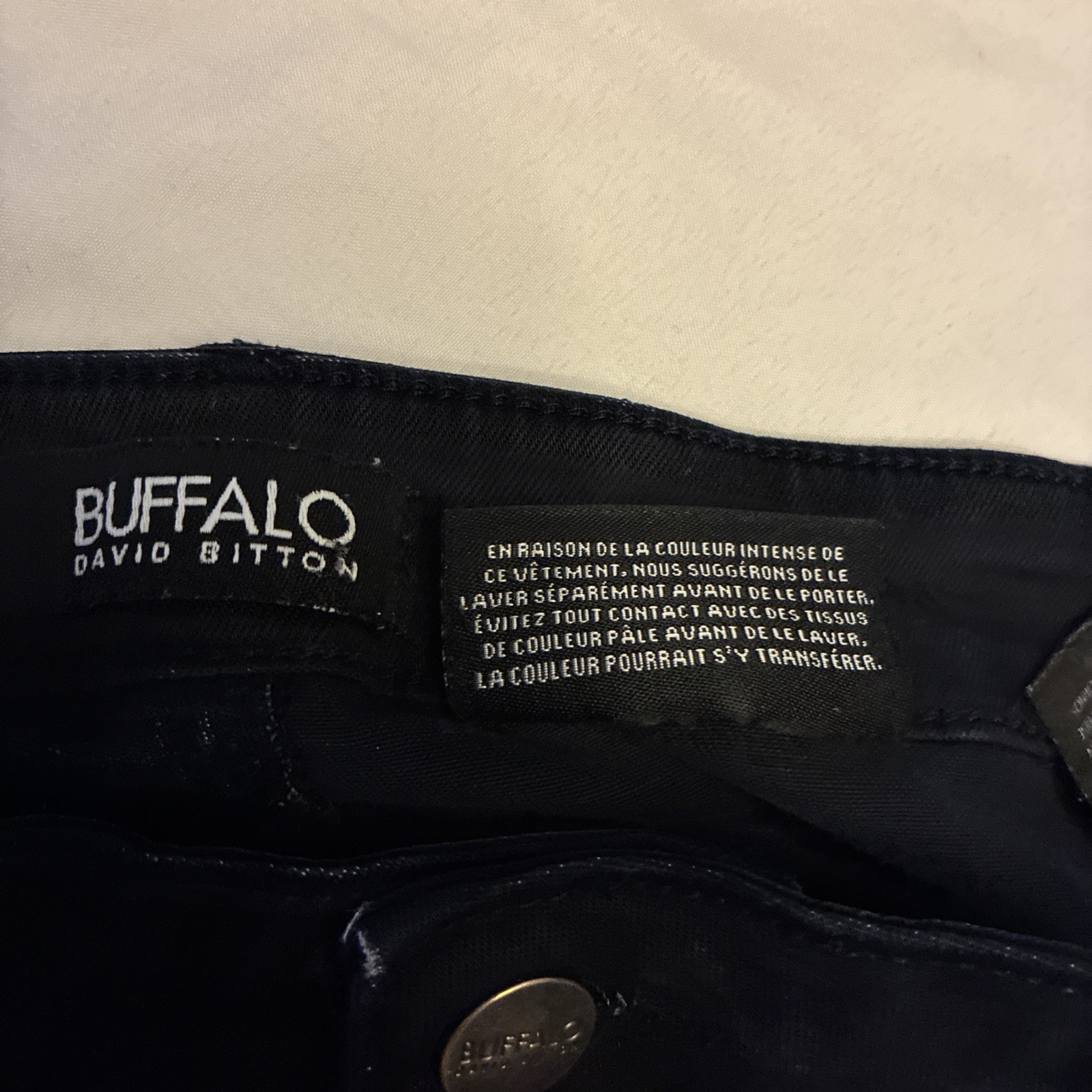 Buffalo David Bitton Axel X Slim Stretch Jeans 10/30 Dark Wash BlackDenim Casual