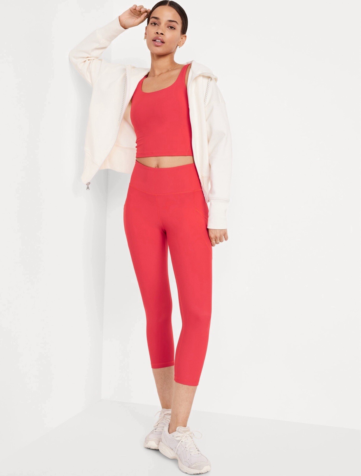 Old Navy Women’s Size XS ~ High-Waisted PowerSoft Side-Pocket Crop Leggings