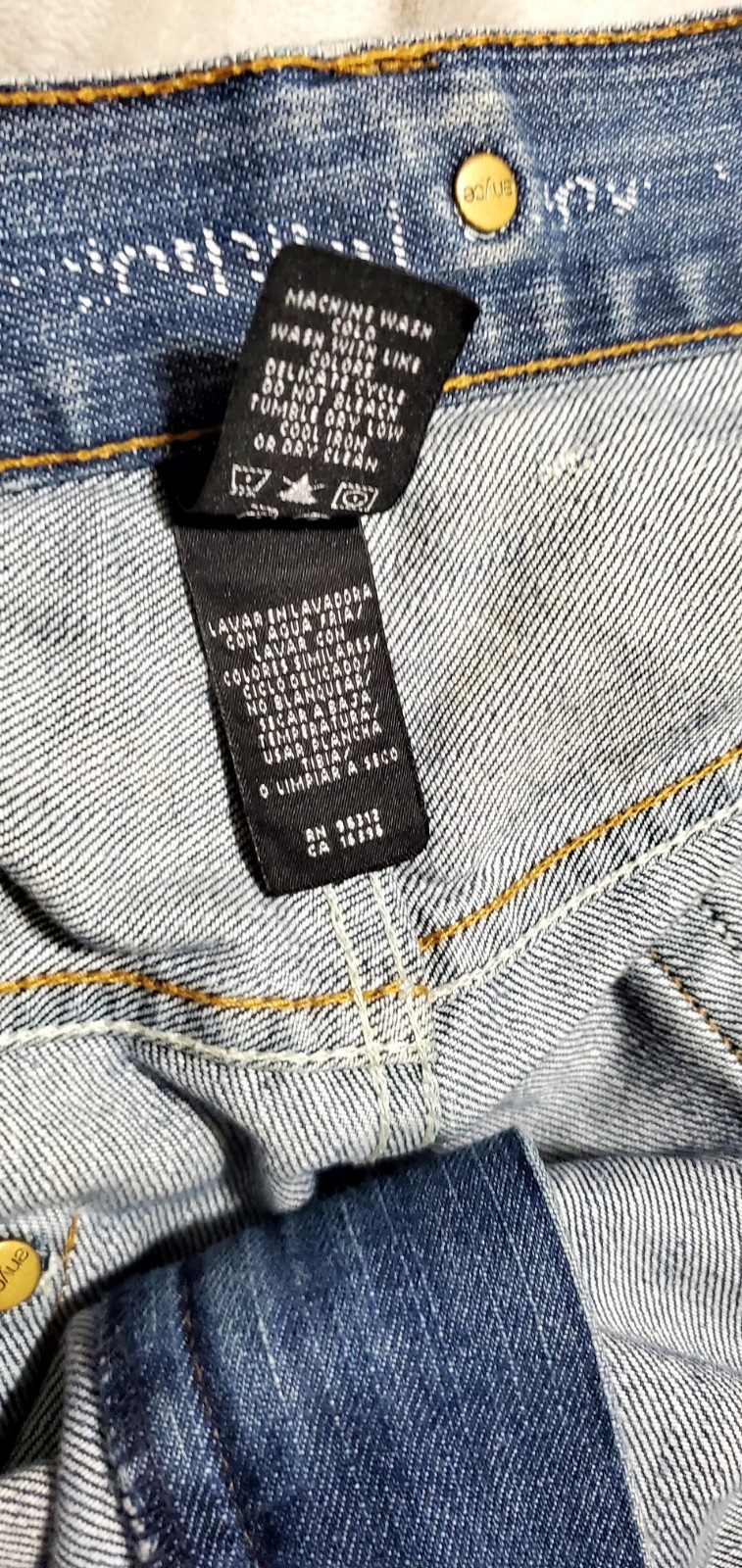 VTG 90s Baggie Jeans Men’s 40 – Distressed Hip Hop Grunge Streetwear Denim Y2K