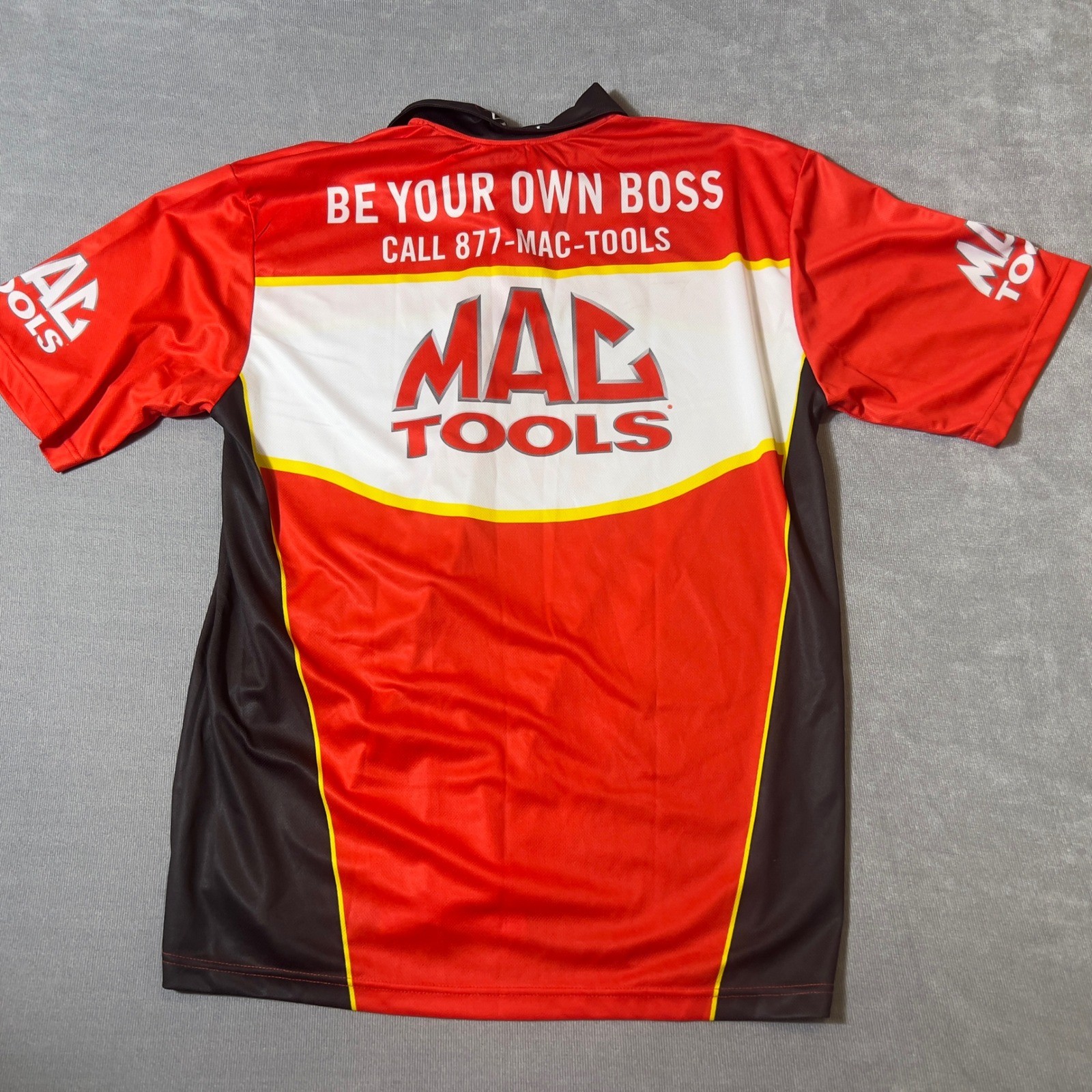 Mac Tools Vicci AirTech Red Black Polo Shirt Mens XL New With Tags Racing Work