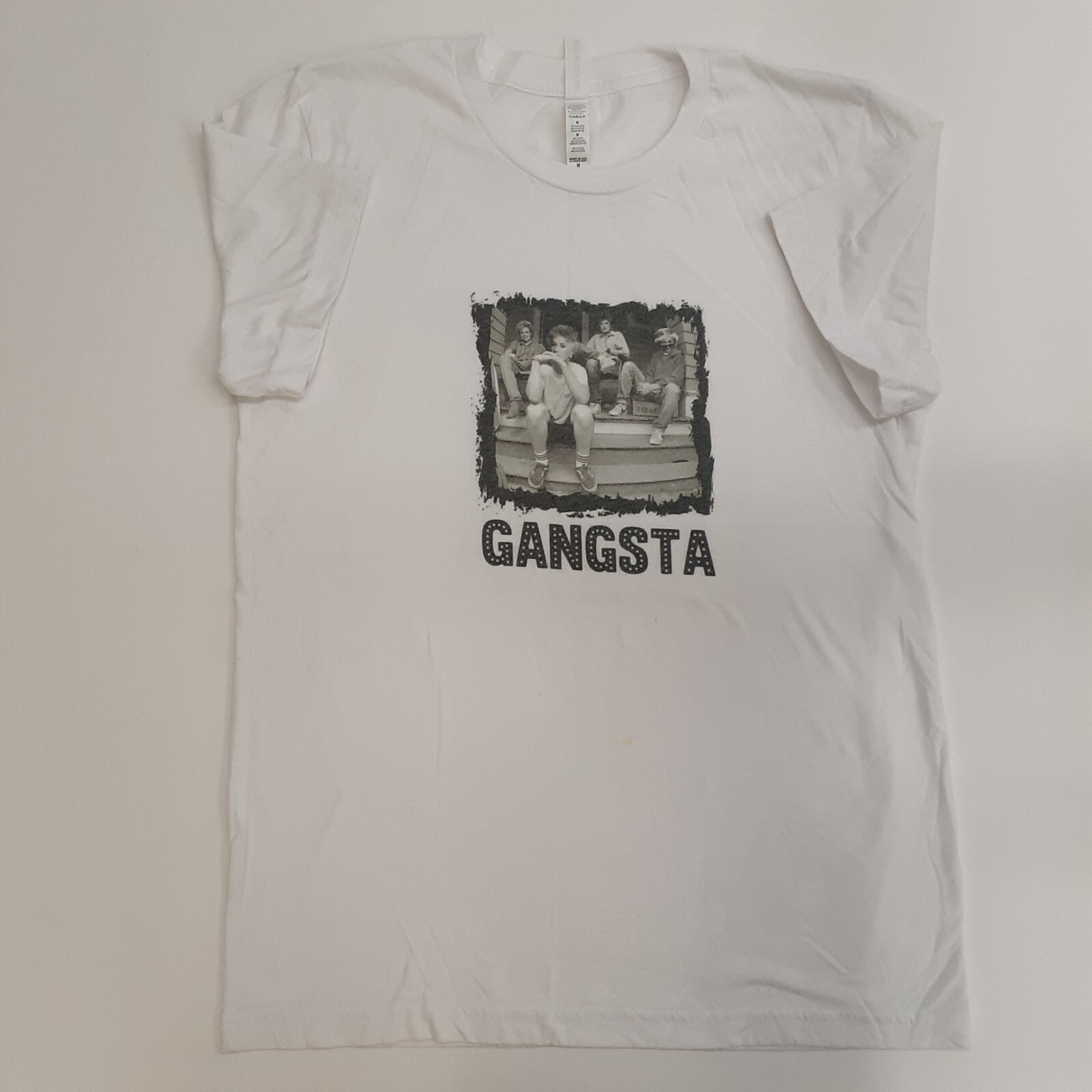 Bella + Canvas Gangsta Golden Girls t-shirt White Size M USA Women’s