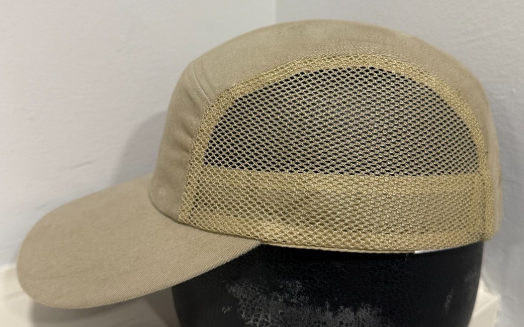 BiG Accessories Snap-Buckle Adjustable Running Hat Mesh Breathable Beige Cotton