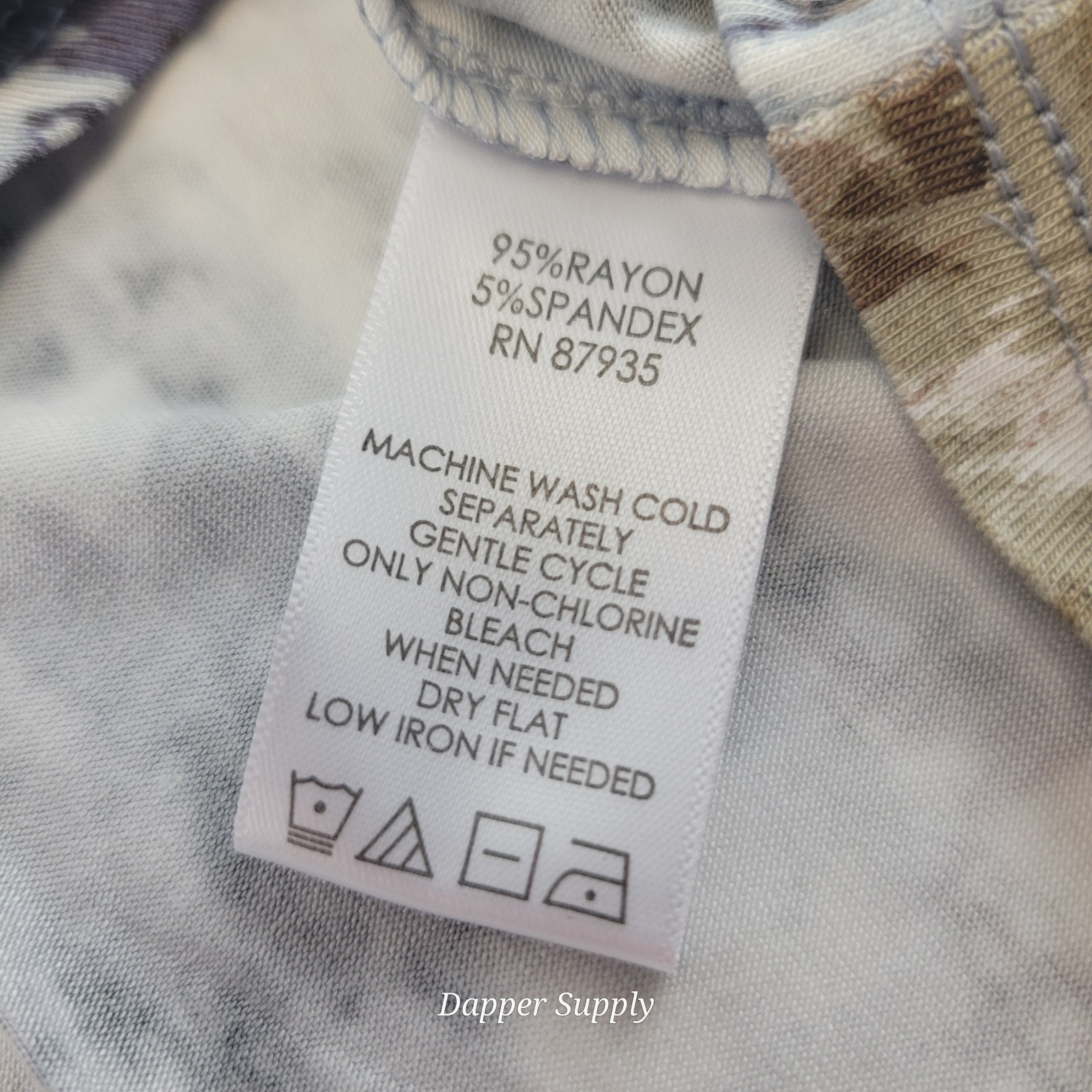 LOGO Layers A262465 Blue Multi Print Tank Tunic Top Size M