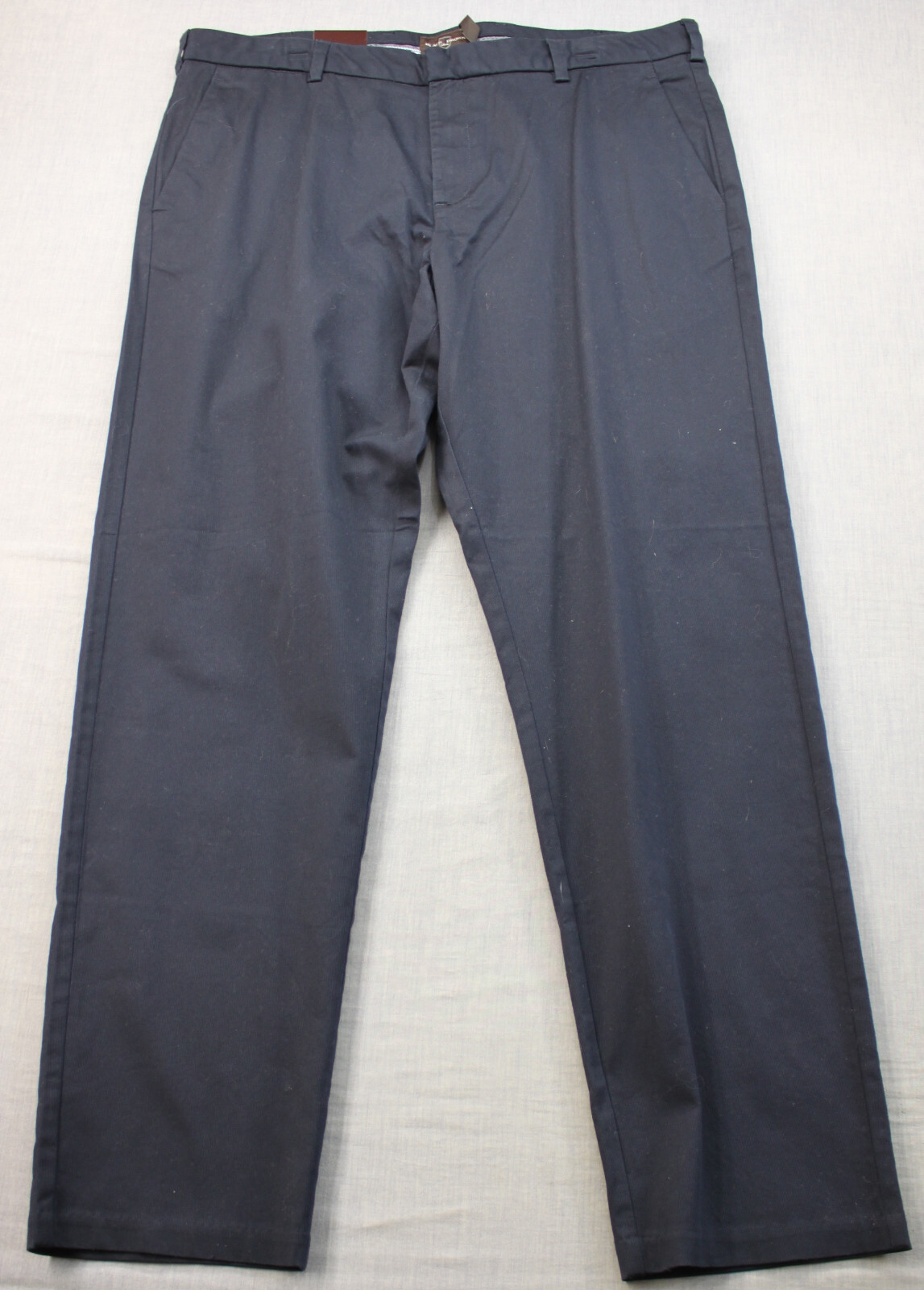 Black & Brown Logo Mens Navy Blue Stretch Tailored Fit Chino Pants NWT 38 x 32