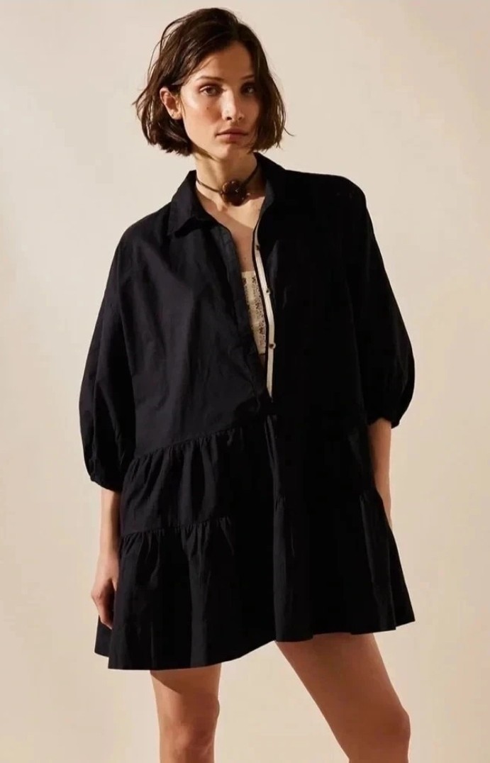 Free People Misha Mini Dress – Black Size Small RRP: £68.00