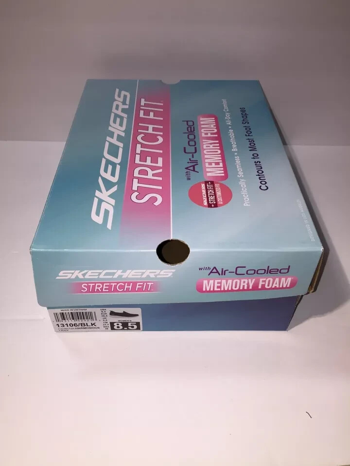 Empty SKECHERS Stretch Fit with Air-Cooled Memory Foam Turquoise Blue *Box Only*